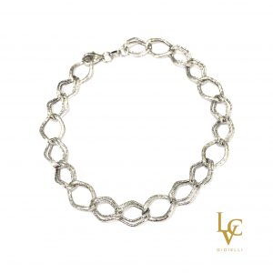 Bracciale oro bianco grumetta