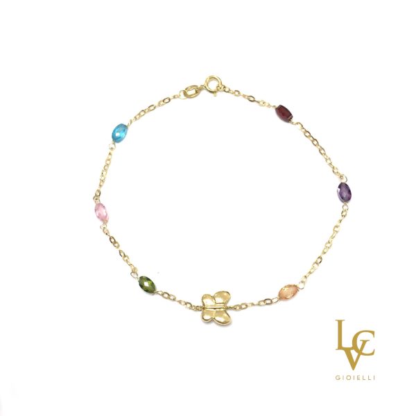 Bracciale pietre colorate animali o cose