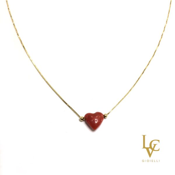 Collana Coral Heart