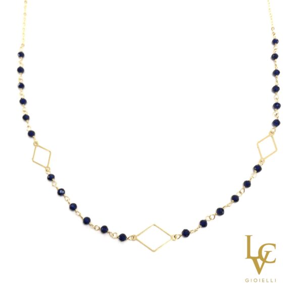 Collana Blue Rhombus