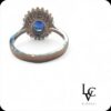 Anello Queen con Zaffiro Blu e Diamanti - immagine 3