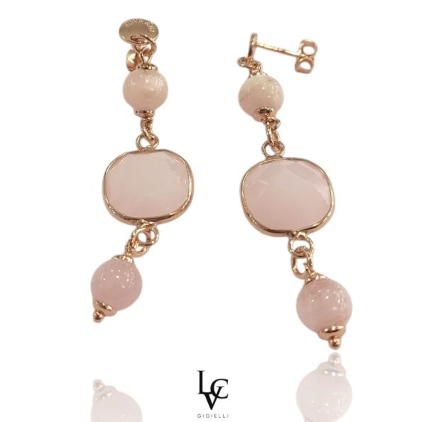 Orecchini pendenti Rose Gold Plated