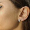 Orecchini con perla e punto luce - immagine 2