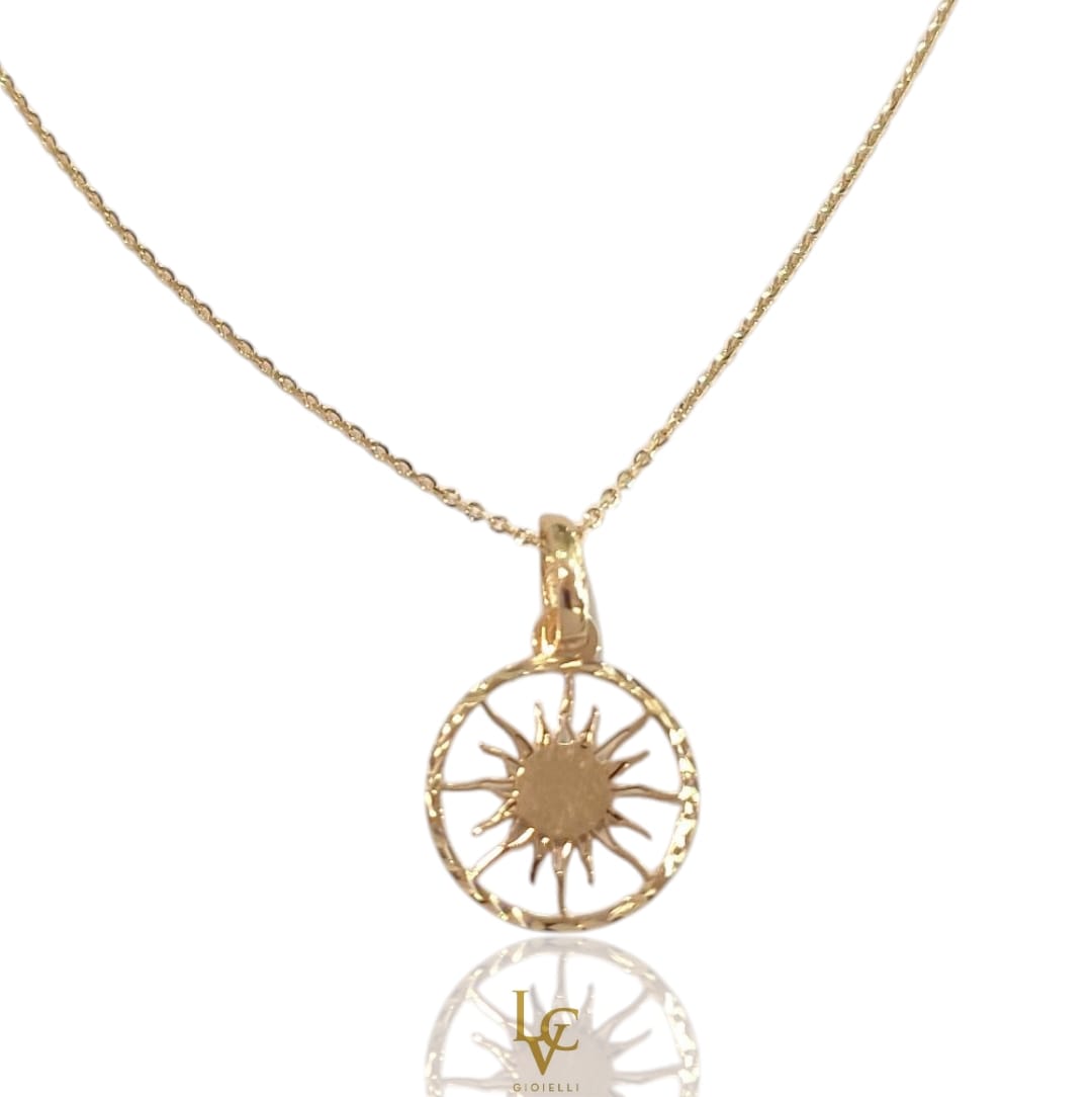 Ciondolo Sole in oro 18kt