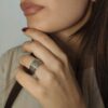 Anello con 5 fasce argentate - immagine 2