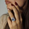 Anello goccia bianco - immagine 2
