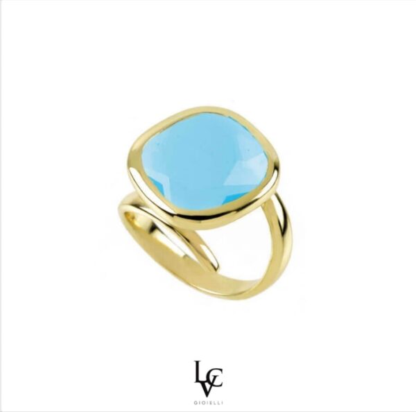 Anello mignon celeste