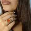 Anello round orange - immagine 2