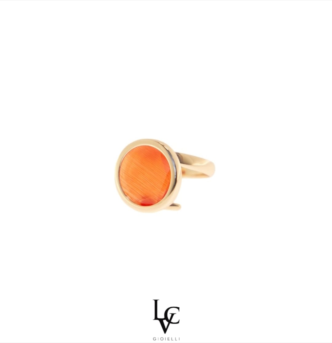 Anello round orange