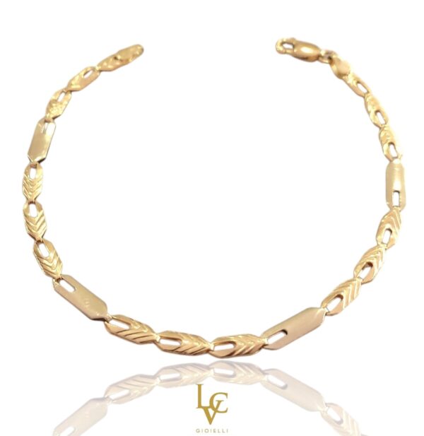 Bracciale bilamina in oro 18kt