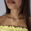 Collana Faith in oro bianco rodiato - immagine 2