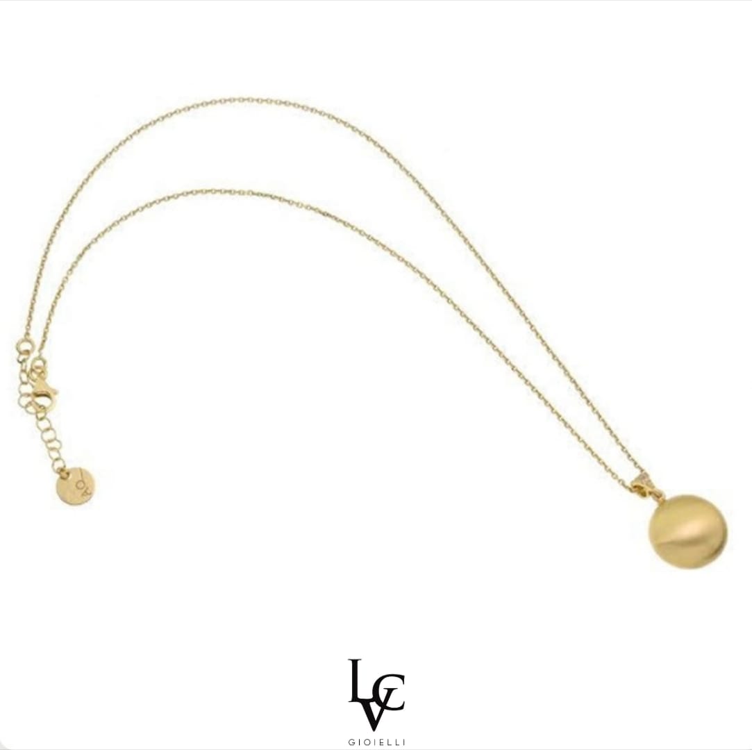 Collana con boules satinata
