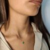 Collana con quadrifoglio malachite - immagine 2