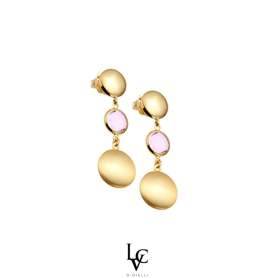 Orecchini pink gold